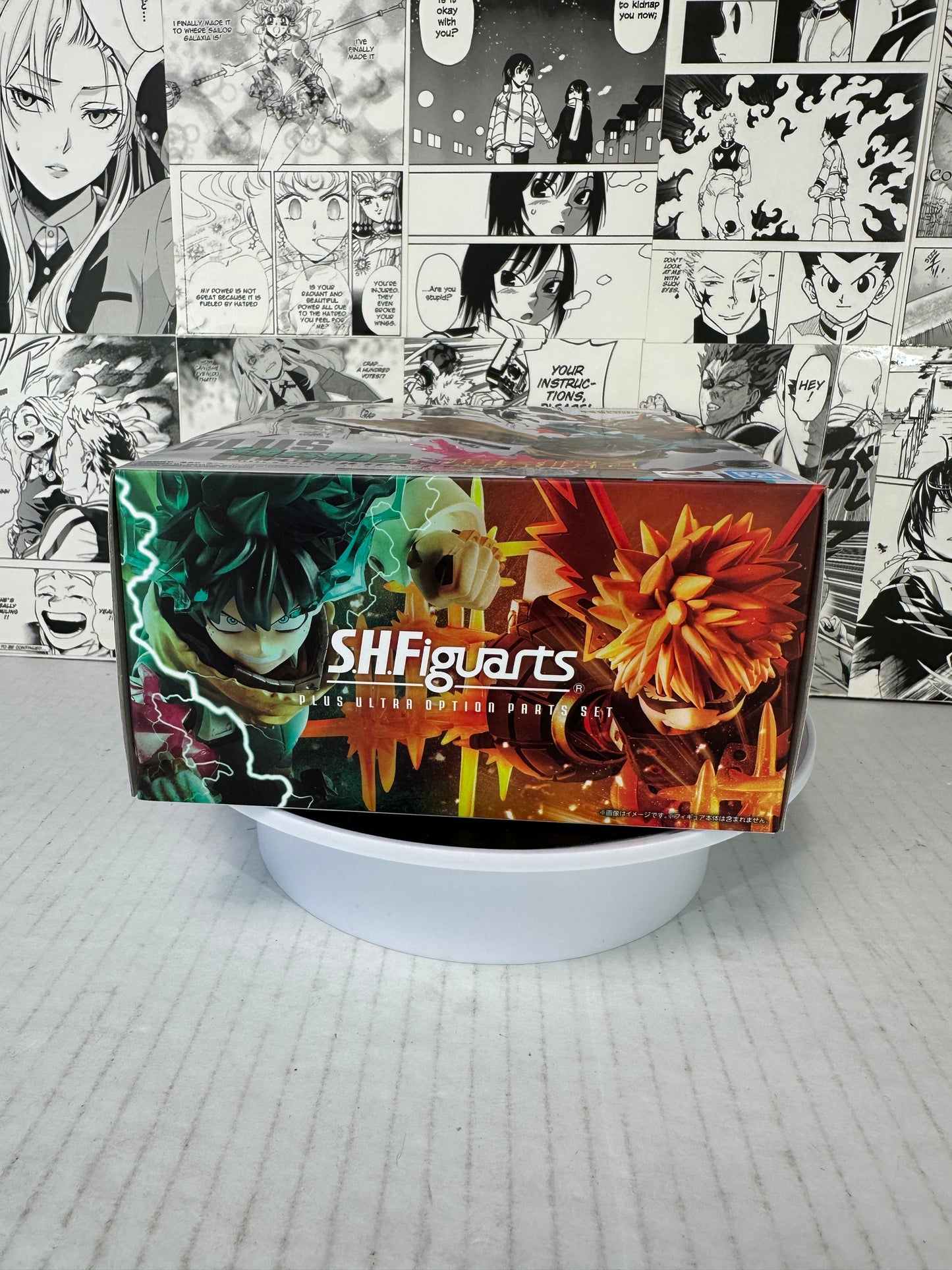 My Hero Academia - Izuku Midoria and Katsuki Bakugo plus ultra “option part set” S.H. Figuarts