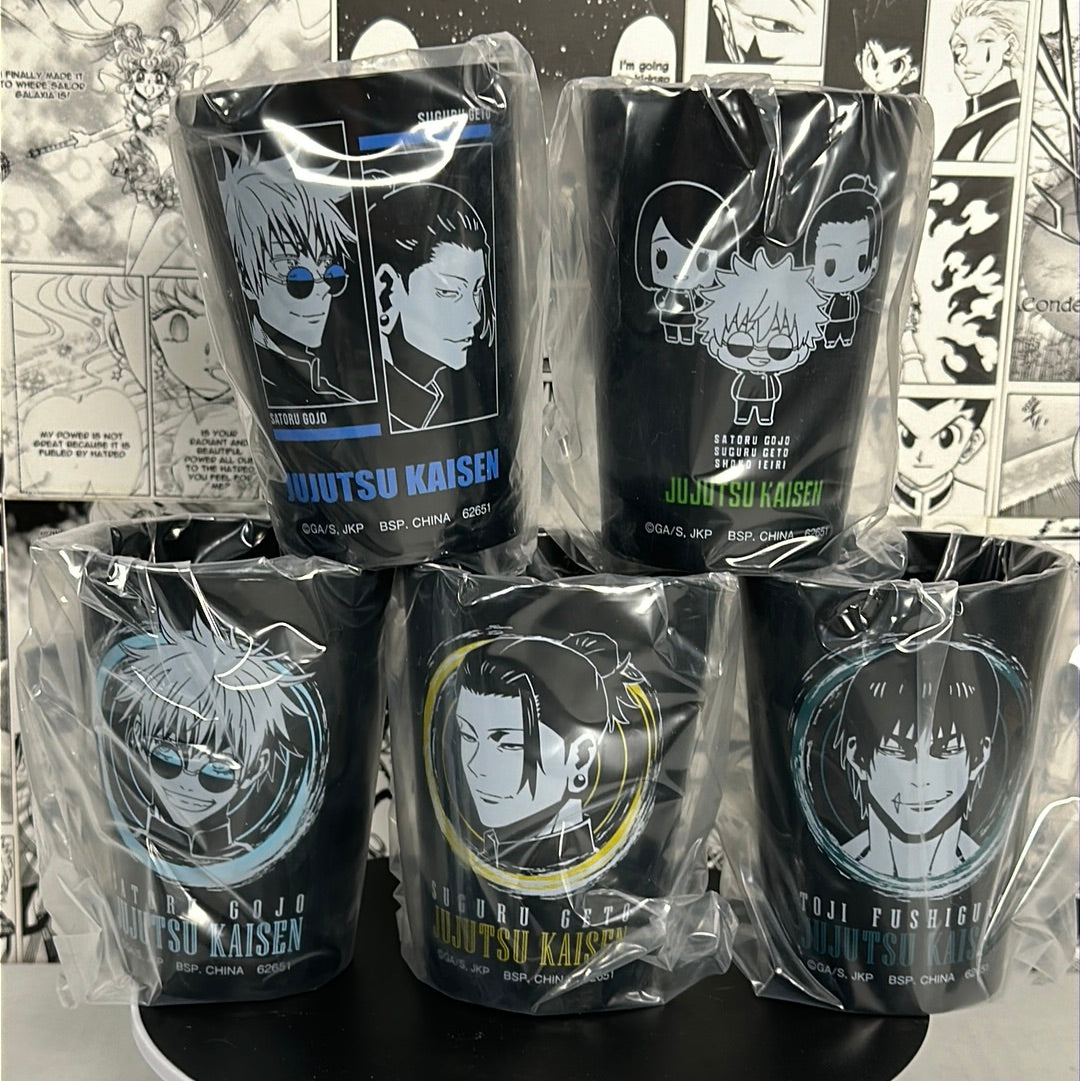 JuJutsu Kaisen - Complete plastic tumbler set Prize F