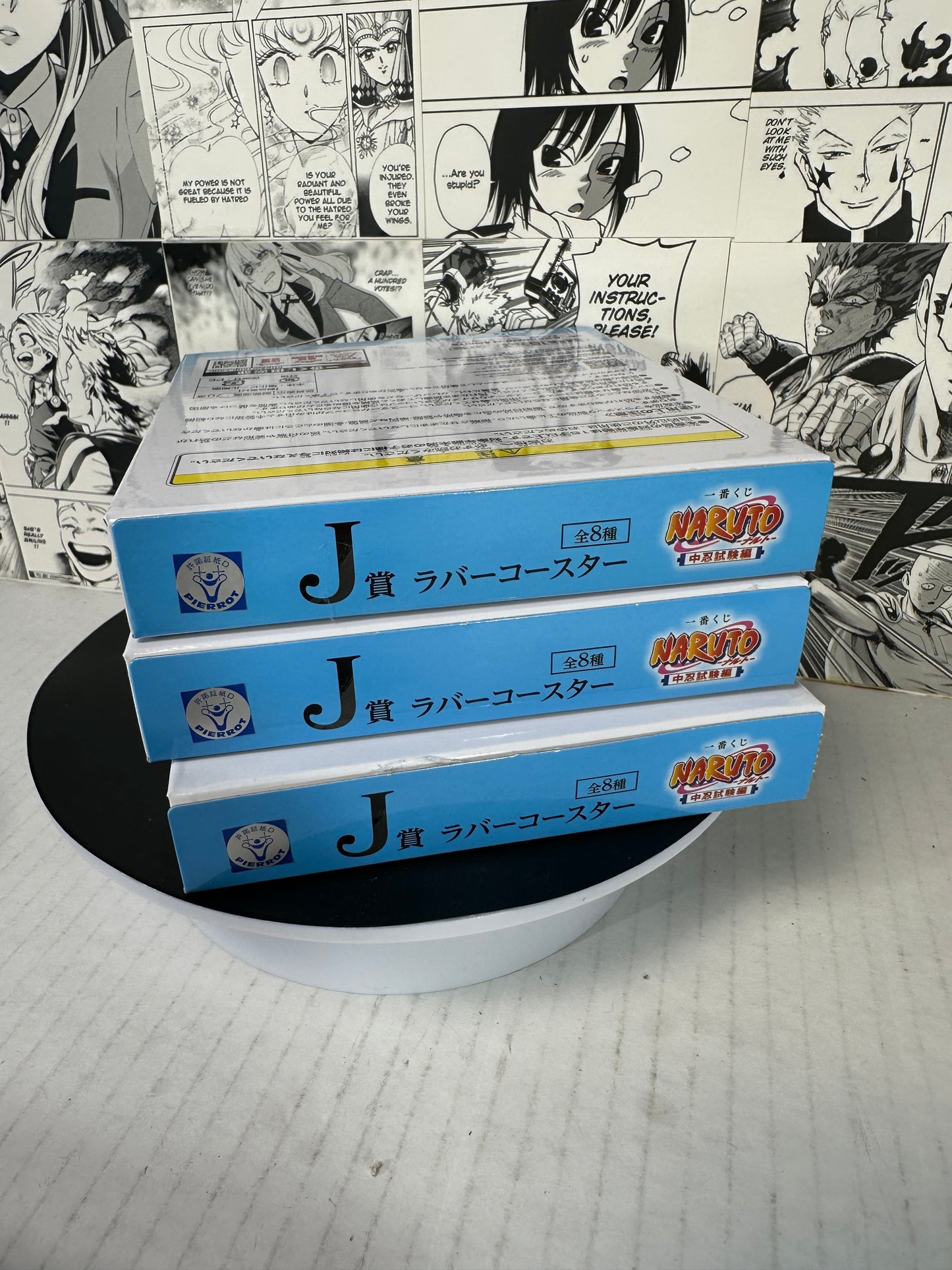 Naruto - Rubber coaster BLIND BOX J prize Chunin exam kuji “Purchase is for 1 random sealed”