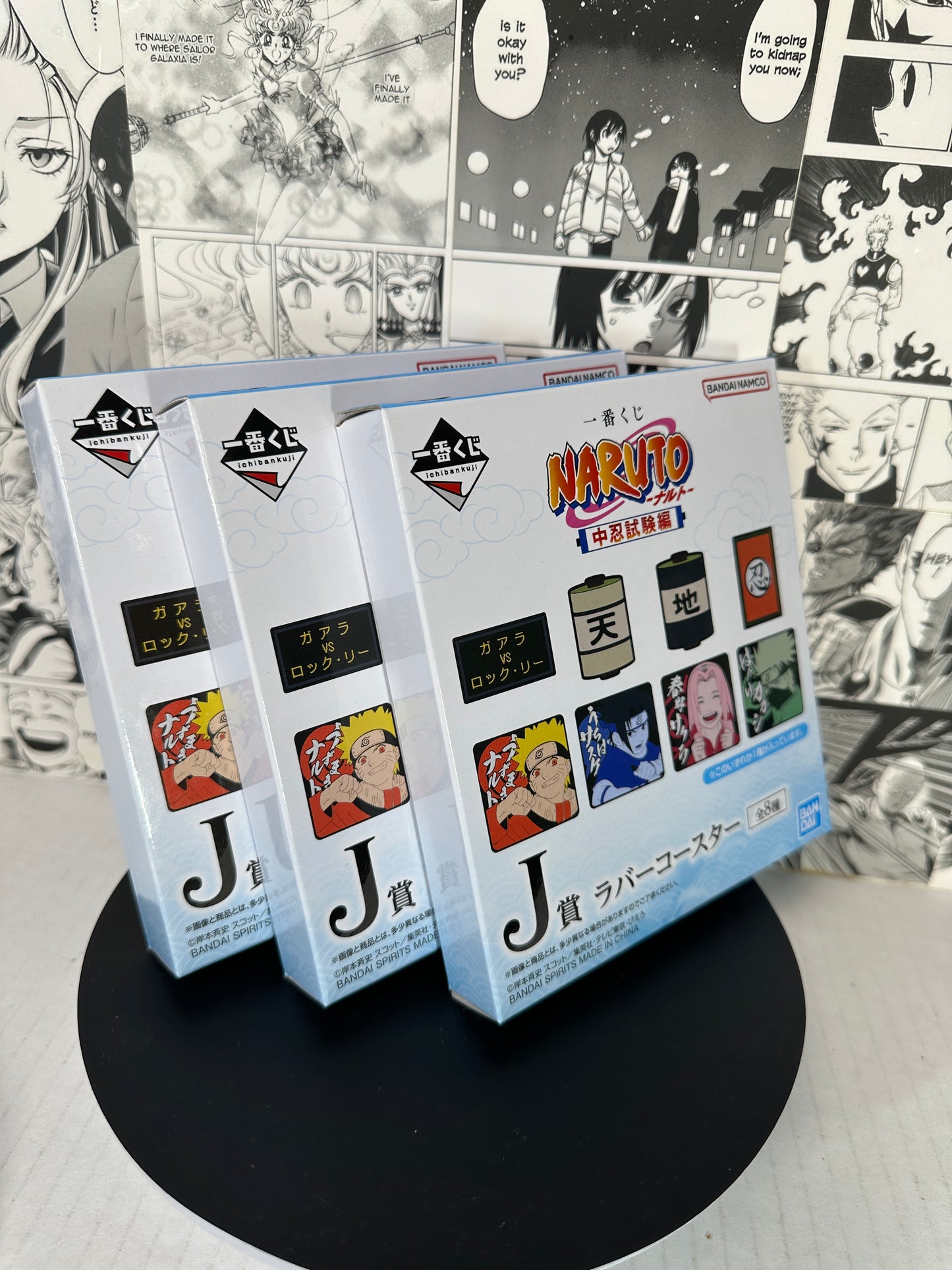 Naruto - Rubber coaster BLIND BOX J prize Chunin exam kuji “Purchase is for 1 random sealed”