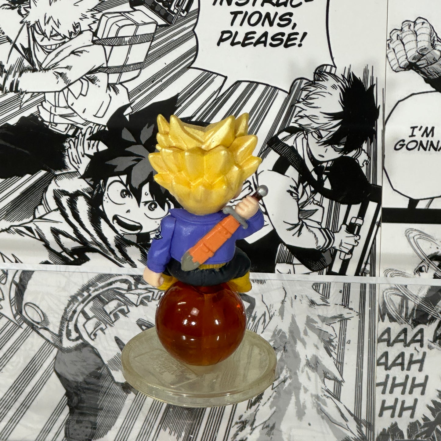 Dragon ball - Super Saiyan Trunks on dragonball minifigure chara puchi