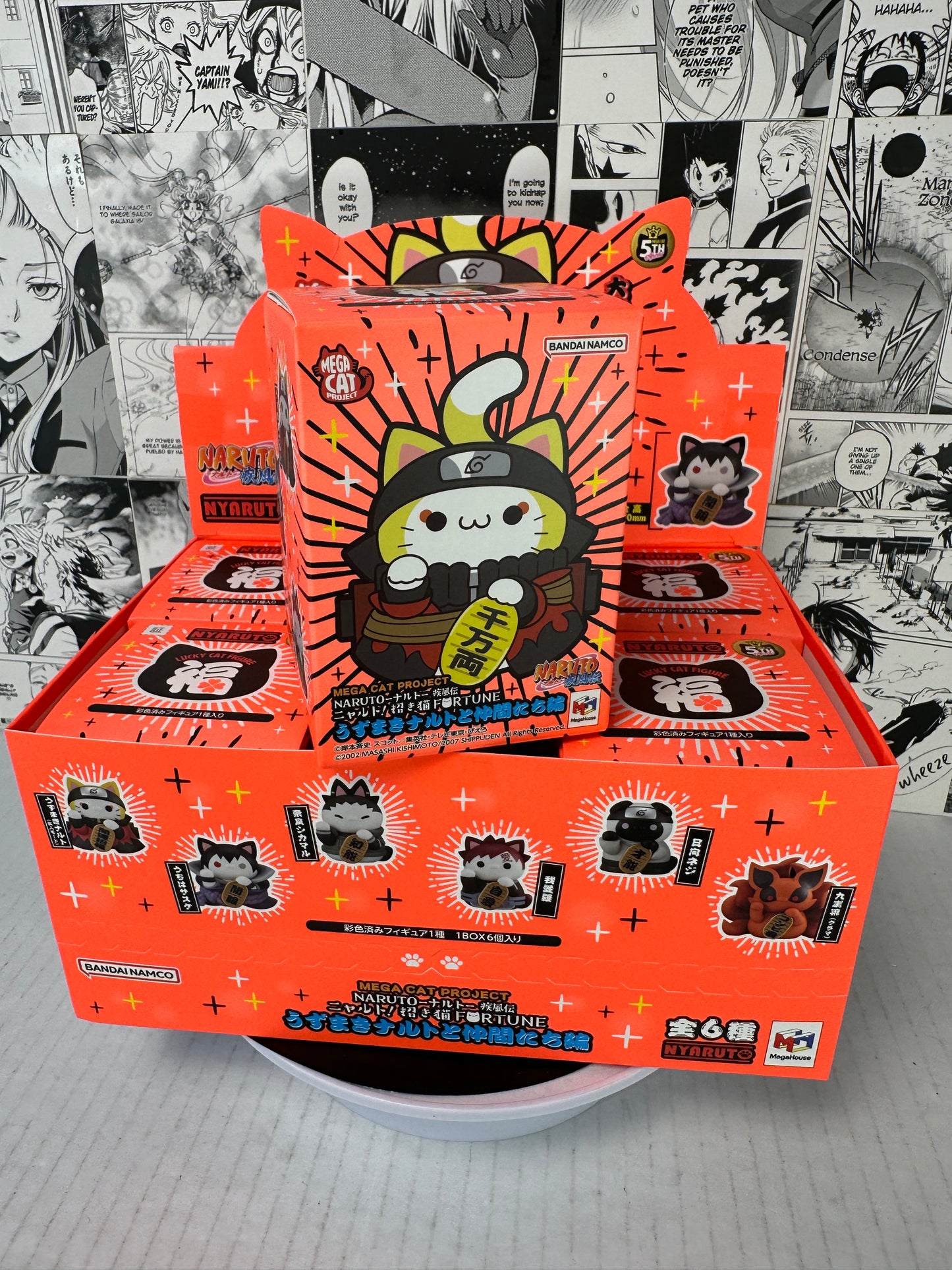 Naruto - Nyaruto! Shippuden beckoning fortune cats Naruto and friends ver. (Blind box 1 per purchase)