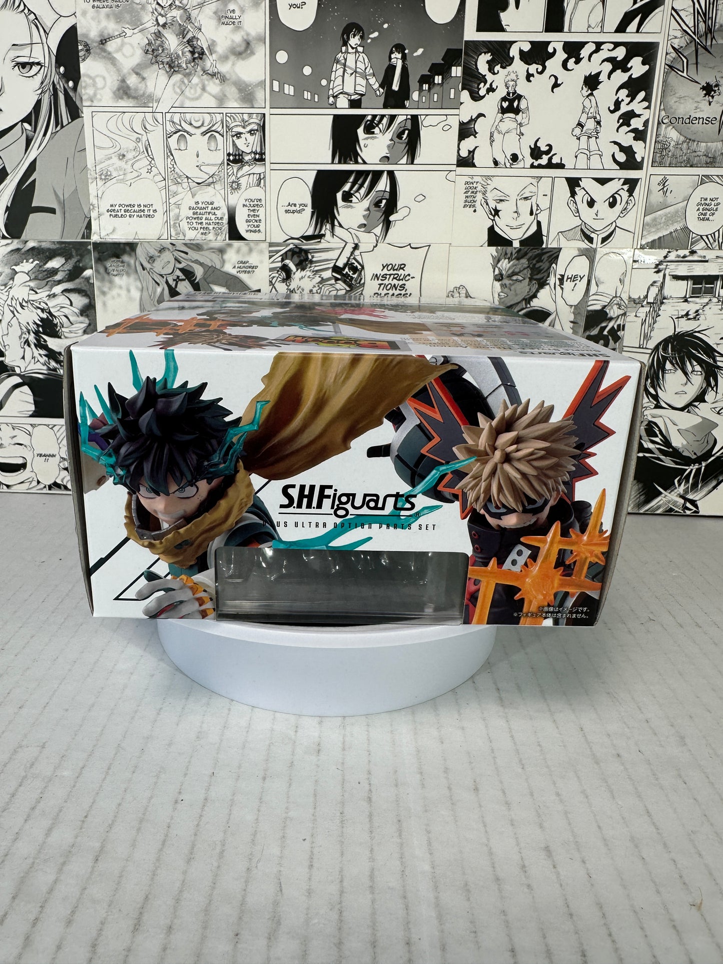 My Hero Academia - Izuku Midoria and Katsuki Bakugo plus ultra “option part set” S.H. Figuarts