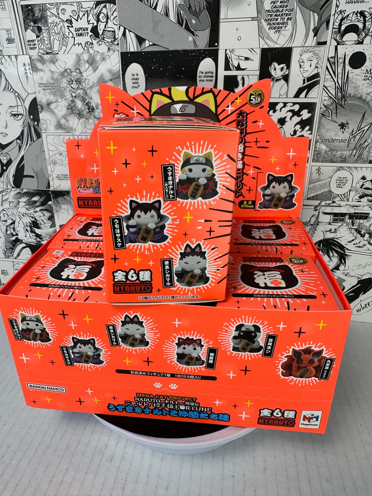 Naruto - Nyaruto! Shippuden beckoning fortune cats Naruto and friends ver. (Blind box 1 per purchase)