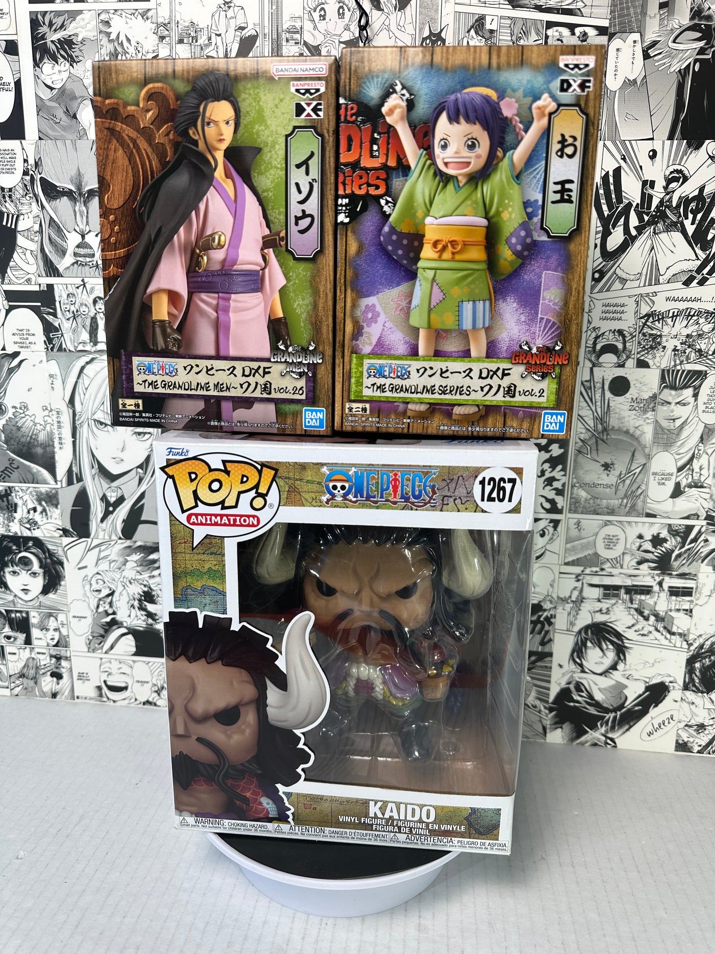 (Lightning pull game)One piece - Large Kaido Funko with O-Tama and Izou bundle