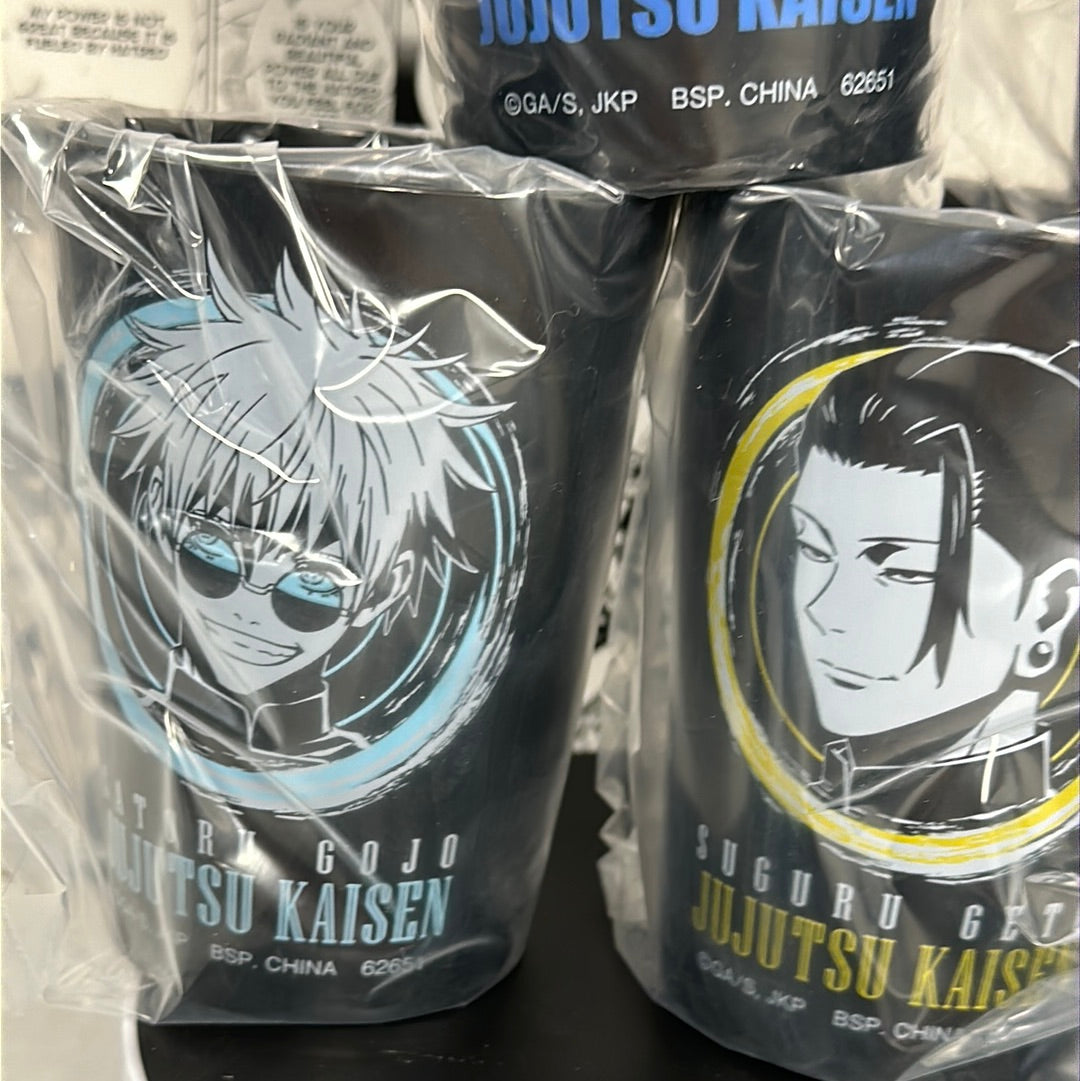 JuJutsu Kaisen - Complete plastic tumbler set Prize F