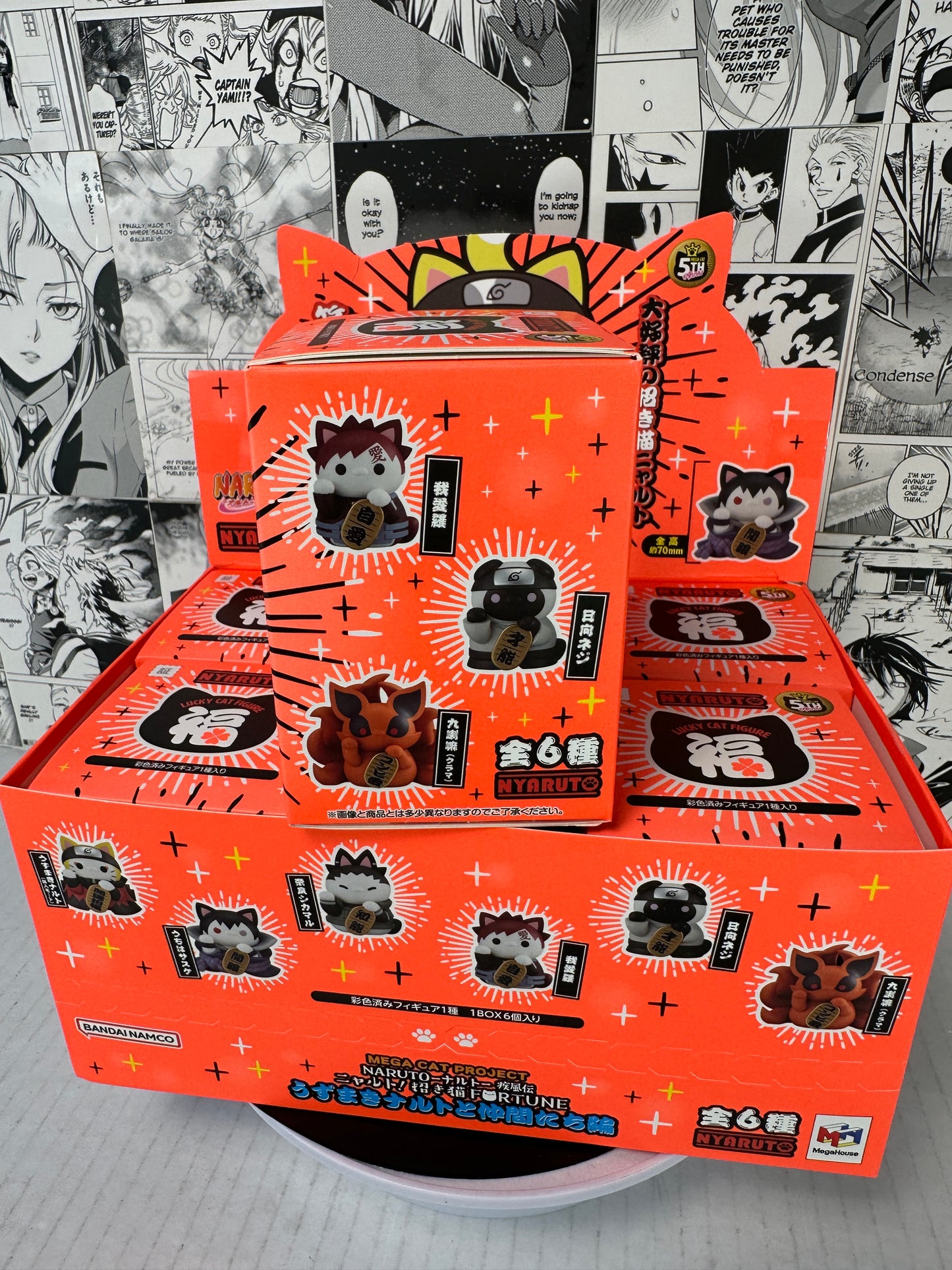 Naruto - Nyaruto! Shippuden beckoning fortune cats Naruto and friends ver. (Blind box 1 per purchase)