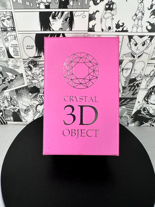 Yu-gi-oh! - Dark Magician Girl crystal 3D creations with multicolor LED wooden base