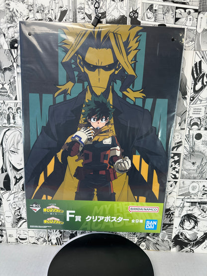 My hero academia - Midoriya and All Might poster 11.75”X16.50” F prize Weaving power kuji