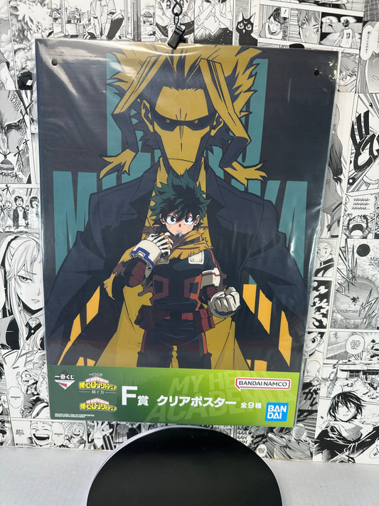 My hero academia - Midoriya and All Might poster 11.75”X16.50” F prize Weaving power kuji