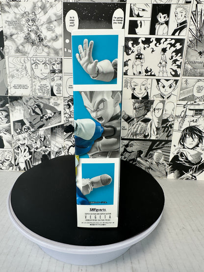 (Lightning Pull Game) Dragon ball - Super Saiyan Blue Vegeta Unwavering saiyan pride s.h. figuarts