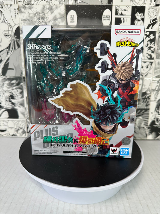 My Hero Academia - Izuku Midoria and Katsuki Bakugo plus ultra “option part set” S.H. Figuarts