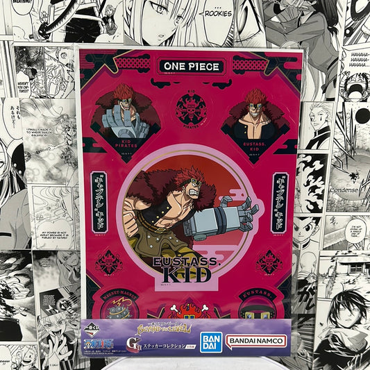 One Piece - Eustass Kid sticker sheet Prize G Beyond the level