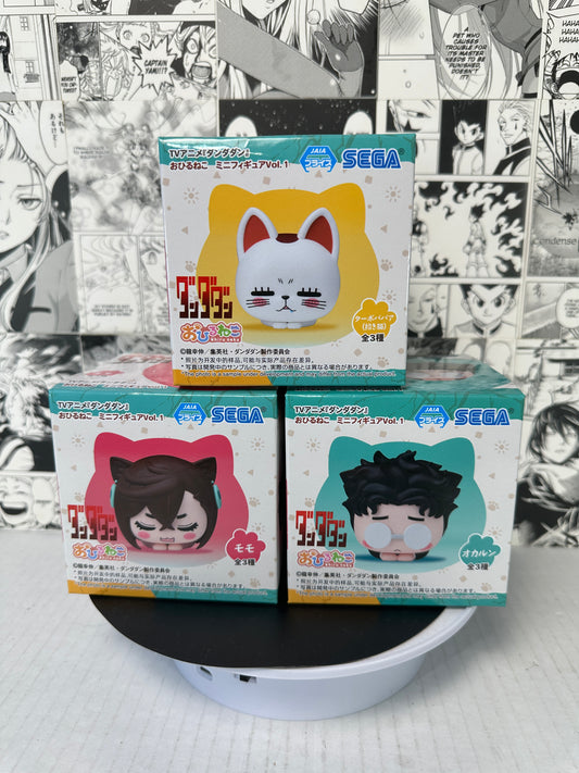 Dandadan - Momo, Okarun and turbo granny cat form 3.5” (sold as set)