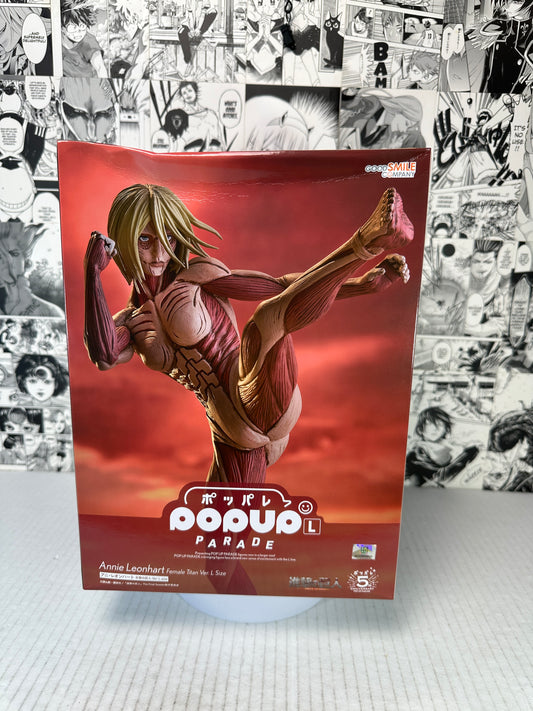 Attack on titan - Annie Leonhart Female Titan ver. Pop Up parade L size (price lowered due to damage on the box. Still sealed/NEW)