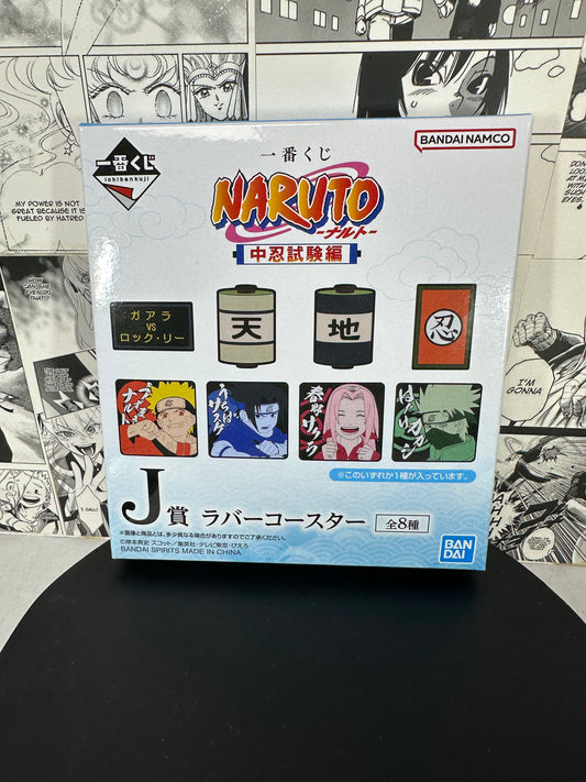 Naruto - Rubber coaster BLIND BOX J prize Chunin exam kuji “Purchase is for 1 random sealed”