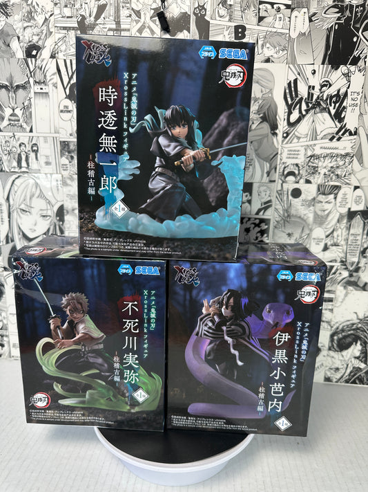 (Lightning Pull Game) Demon Slayer: Kimetsu no Yaiba - Sanemi, Obanai and Tokito Xross Link Bundle (Copy)