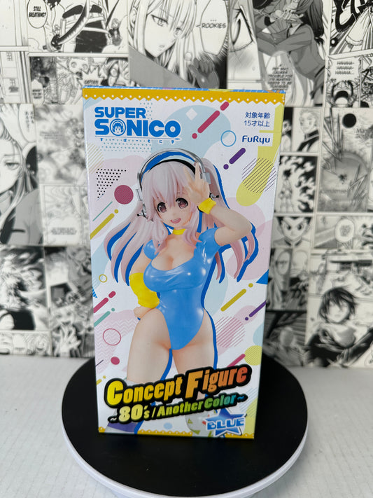 Super Sonico - Super Sonico concept figure 80’s blue color