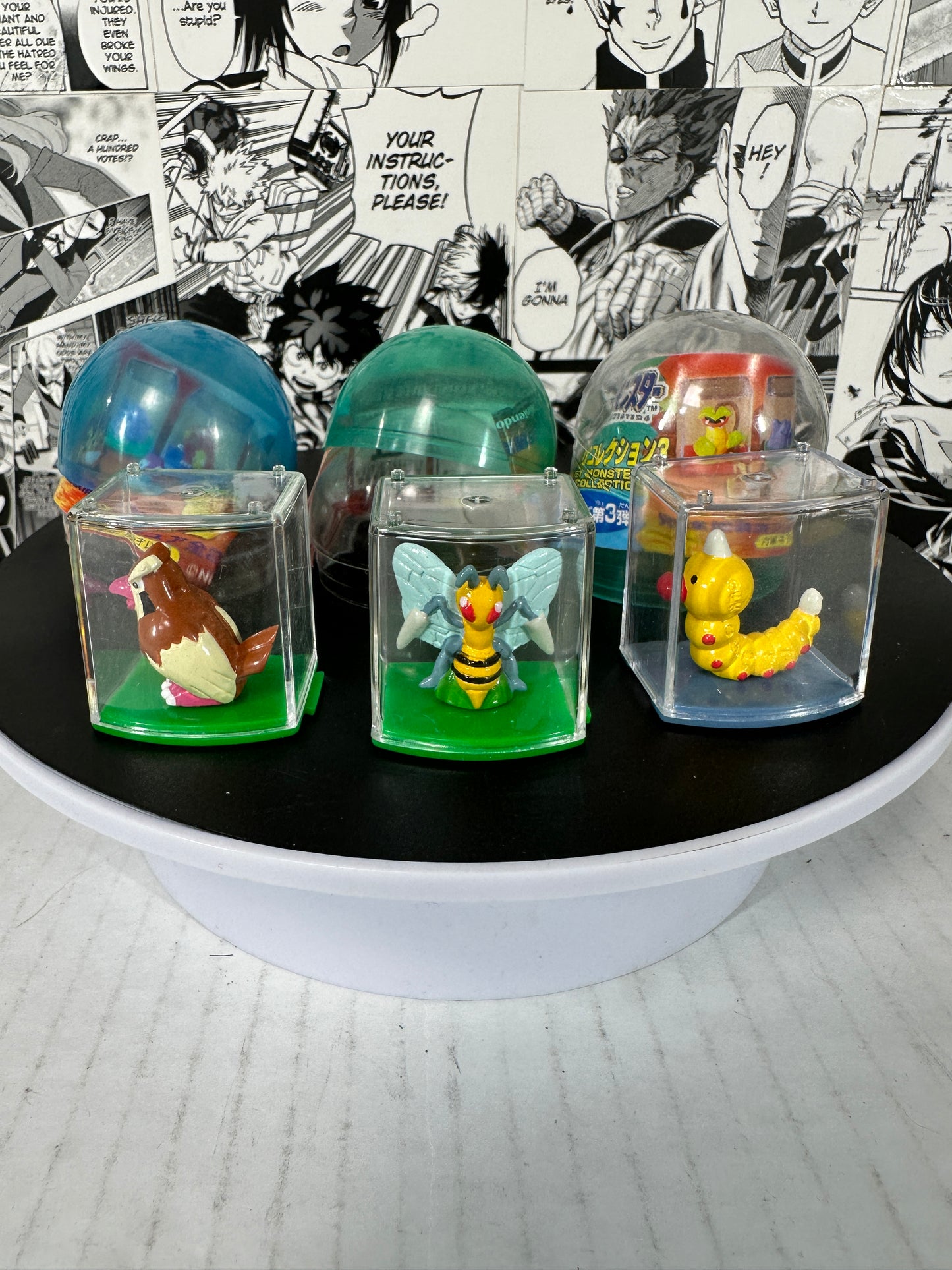 Pokemon - Weedle, Beedrill, Pidgey gashapon