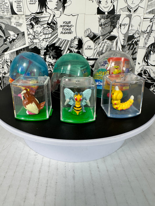 Pokemon - Weedle, Beedrill, Pidgey gashapon