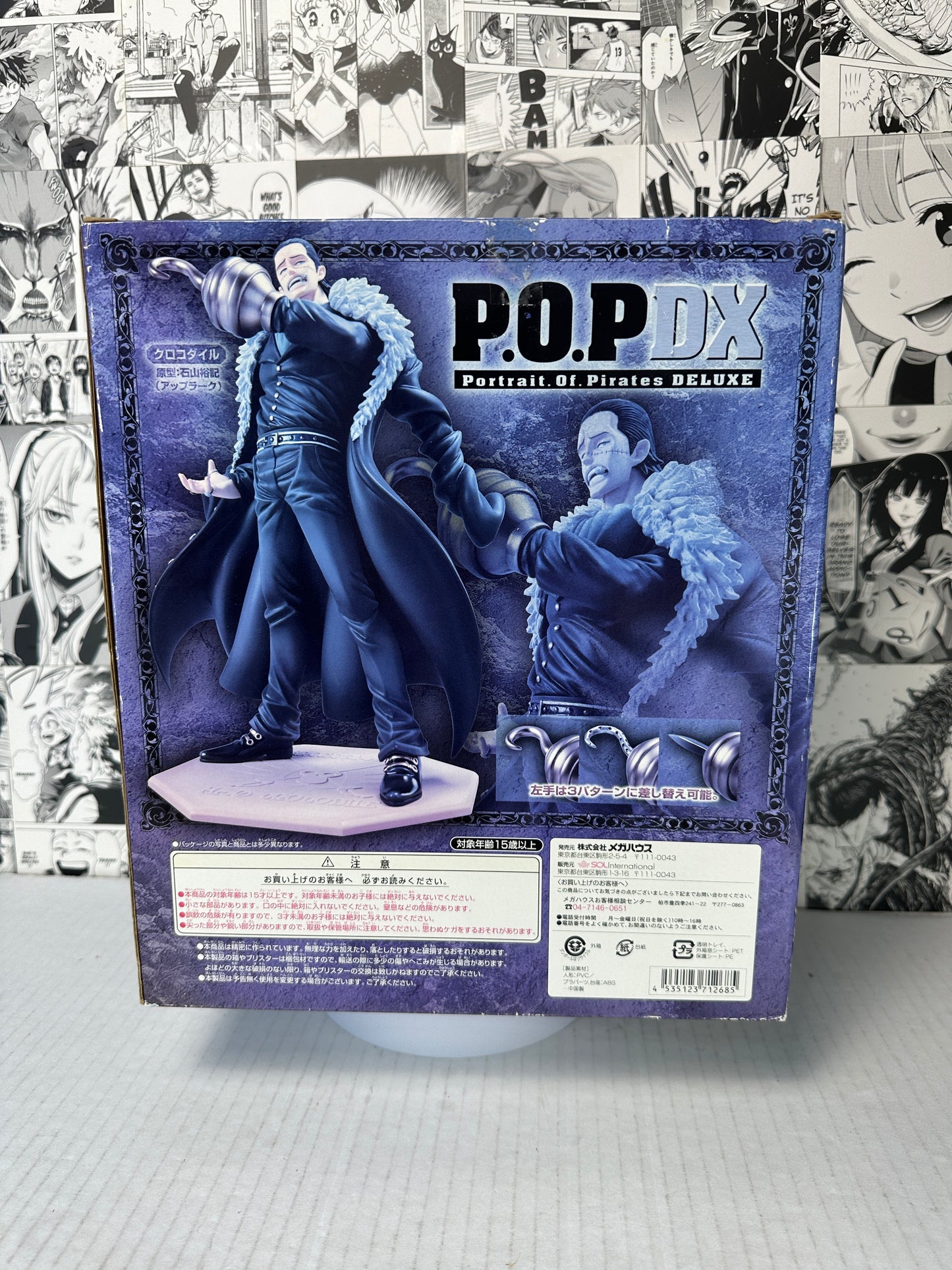 One piece - Crocodile P.O.P DX Portrait of Pirates (box has signs of wear)