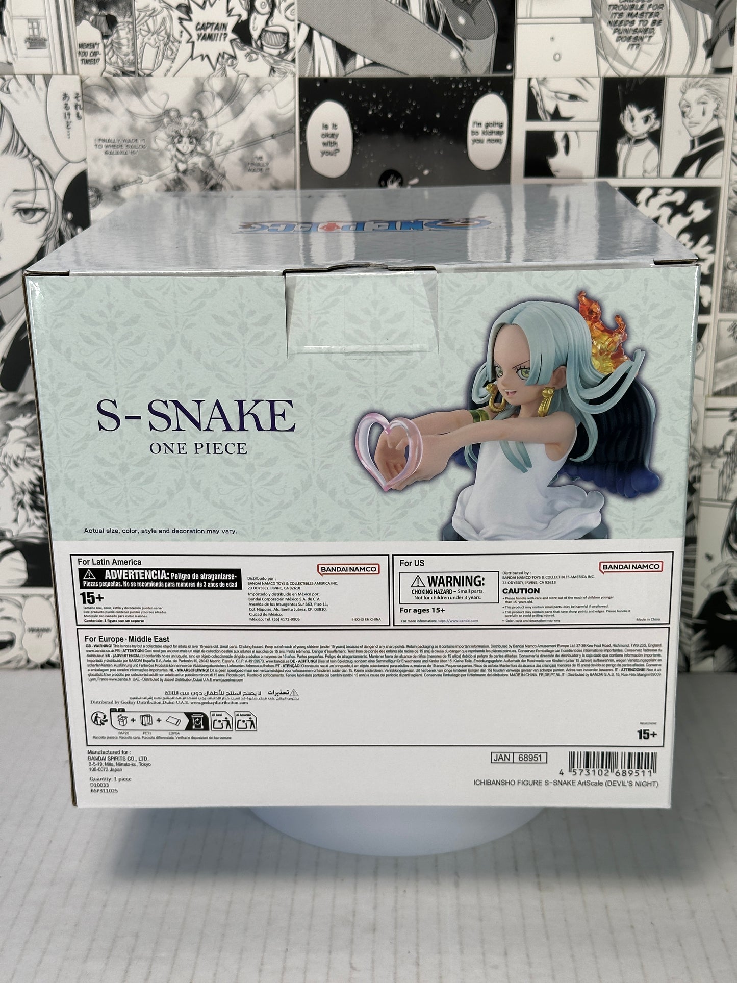 One Piece - S-Snake (Devil’s Night) Ichibansho Art scale Mini Busts