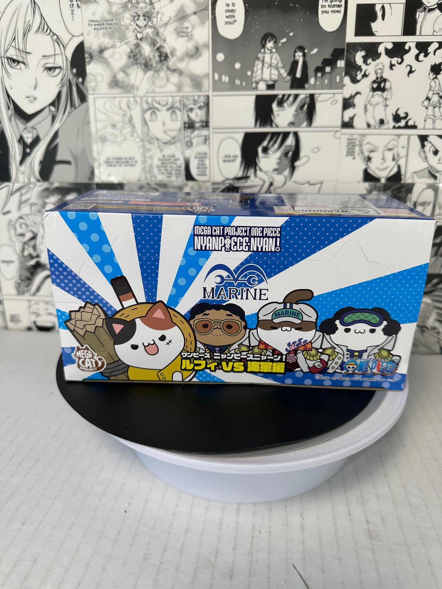 One piece - Mega Cat project nyan piece nyaan! Luffy vs. Marine box of 8
