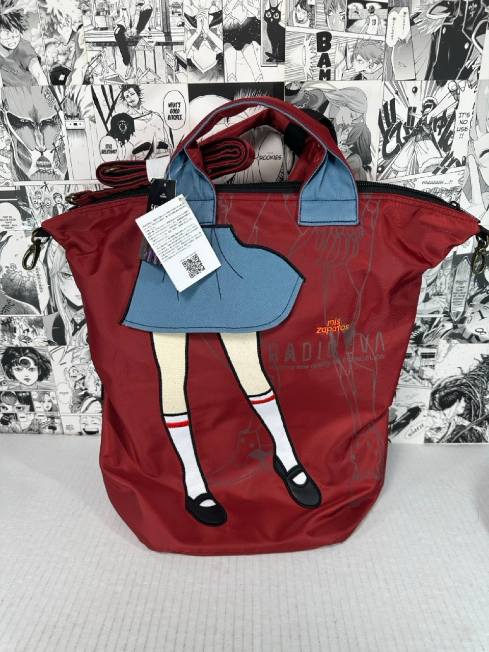 Evangelion - Eva 005 Mis Zapatos X RADIO EVA back pack collab (19”x11”x6”)