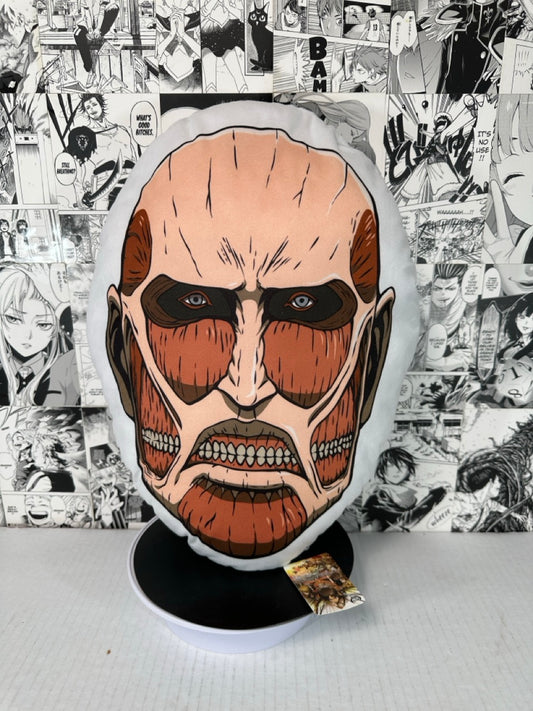 Attack on Titan - colossal titan head cushion 16”