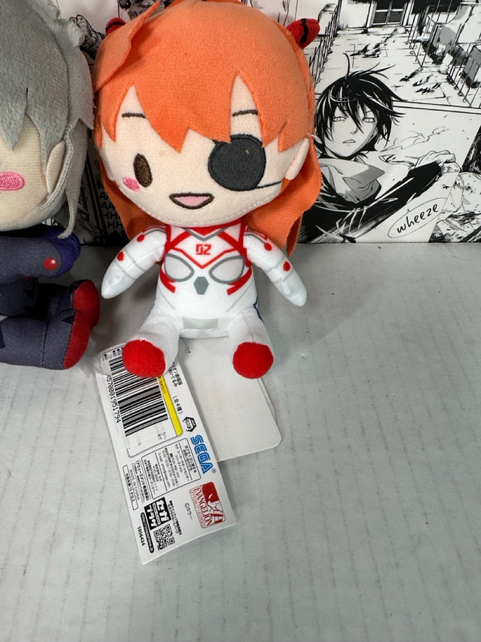 Evangelion - 4 plushie set Rei, Asuka, Shinji and Kaworu 6.5” tall