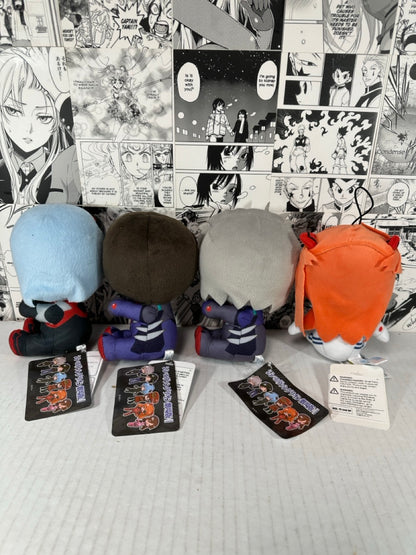 Evangelion - 4 plushie set Rei, Asuka, Shinji and Kaworu 6.5” tall