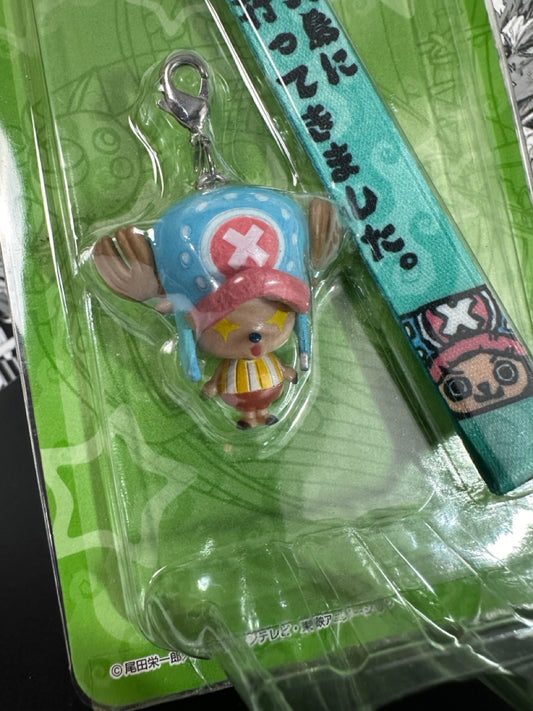 One piece - Tony Tony Chopper green leather strap and keychain charm 2011