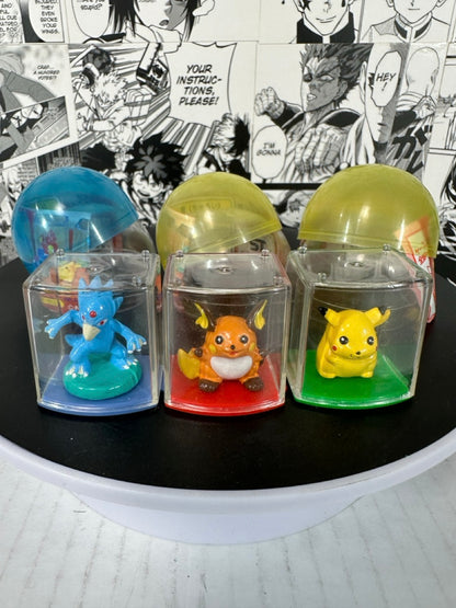Pokemon - Pikachu, Raichu, Golduck gashapon