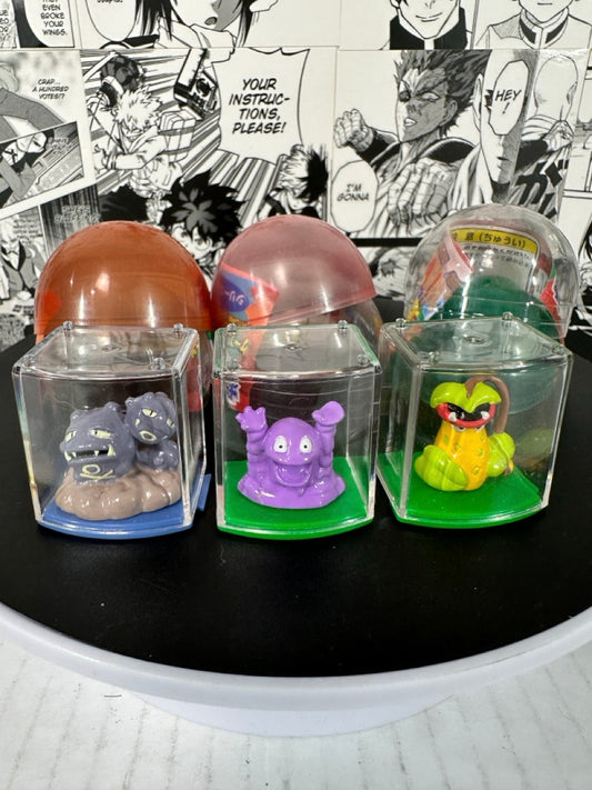Pokemon - Weezing, Grimer, Victreebel gashapon